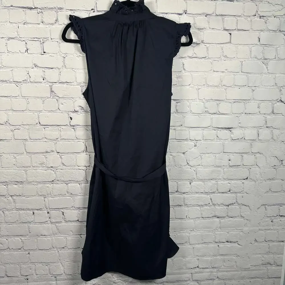 Ann Taylor NWT Navy Blue Lapel Sheath Dress - Picture 3 of 8